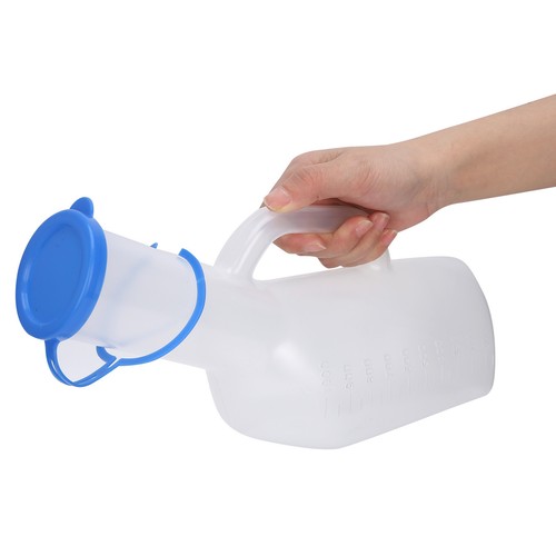 Men Plastic Urinal Male Elderly Bedridden Patient Urine Pee Bottle 1000ml - Picture 19 of 24