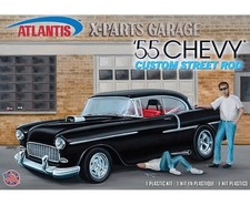 Atlantis H1276 1:25 1955 Chevrolet Custom Street Rod X-Parts Garage Model Kit