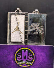 AF-1 Michael Jordan Nike Pendant Dog Tag Keychain Metal  White Jump Man Logo