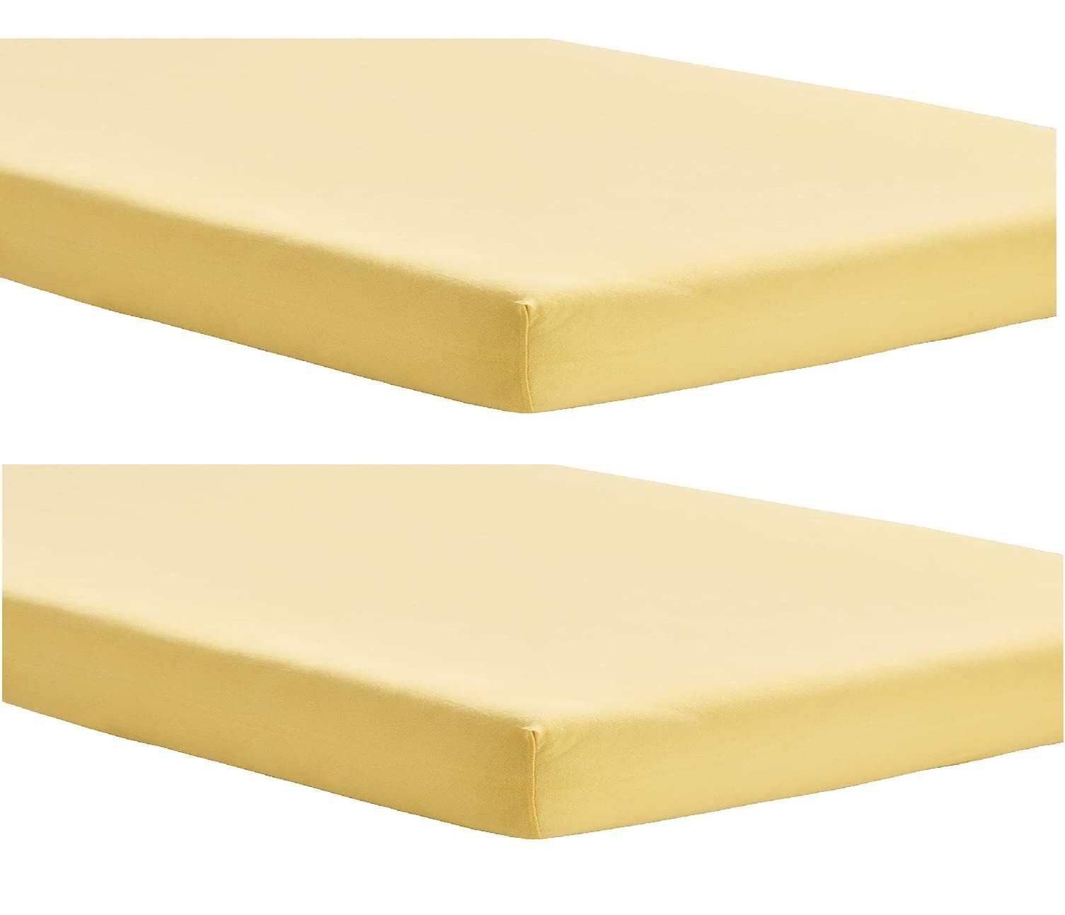 Dudu N Girlie Fitted Sheet Next to Me To Crib (51 x 85 cm), Yellow