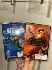 Lion King Platinum Edition And Finding Nemo 2 Disc Collectors Edition Disney DVD
