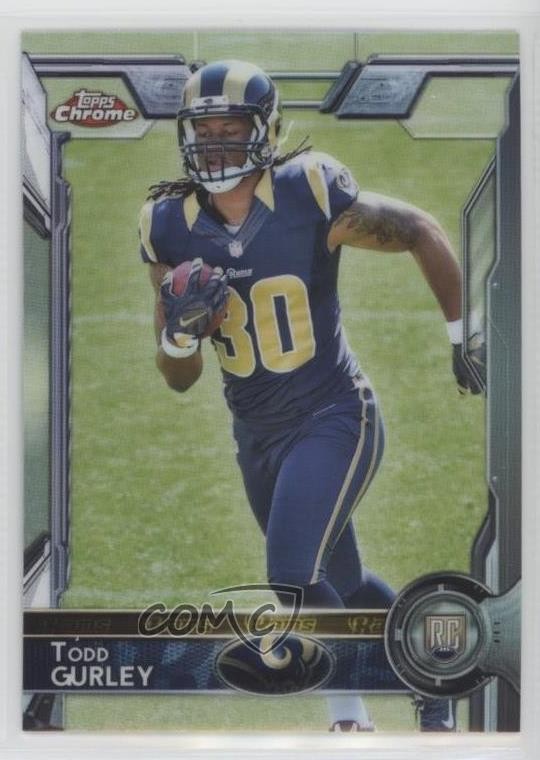 2015 Topps Chrome Rookies Todd Gurley II (Running with Football) Rookie RC 0b0