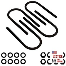  4 Pack Rear Leaf Spring Axle U-Bolt Kit Compatible with Select 3-1/8" W x 8" L