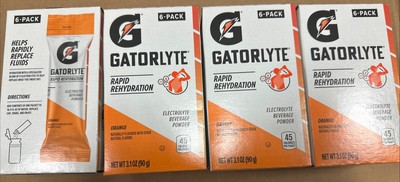 8 Packs Gatorlyte Rapid Rehydration Beverage Powder  EA Orange EXP 11-30-25