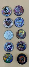 Vintage 90's Poison/Skull/8 Ball Metal Pog Slammers Lot Of 10.