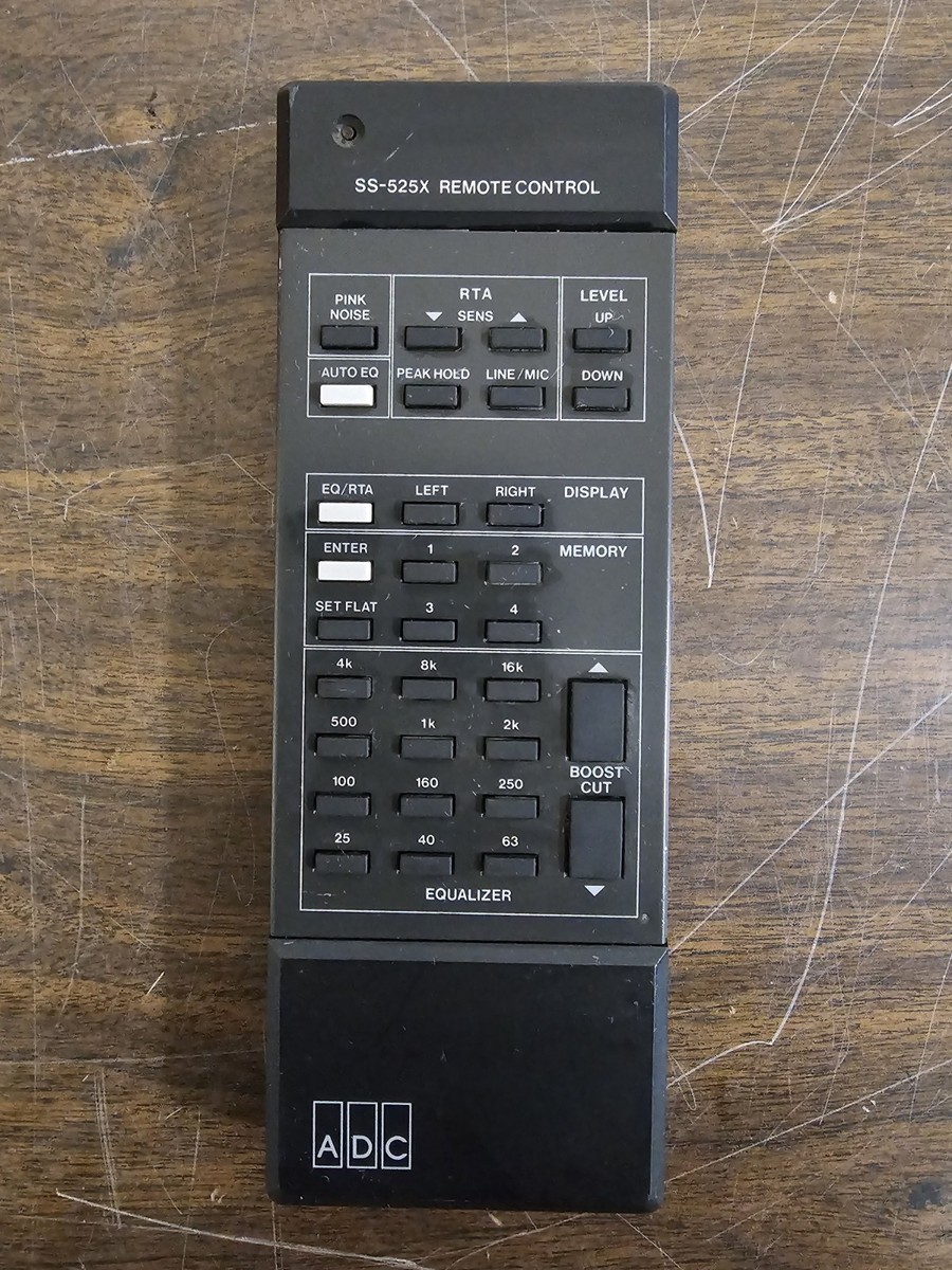 ADC Sound Shaper SS-525X Graphic Equalizer With Remote Needs Work