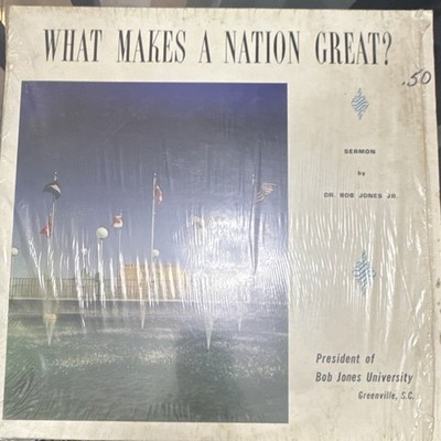 Landmark Records What Makes a Nation Great? Dr. Bob Jones Jr. LP Vinyl 12'' 33 R 