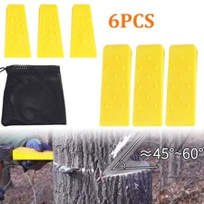 6pcs Tree Felling Wedge Tree Cutting Wedge Sturdy Logging Tools Splitting Wedge