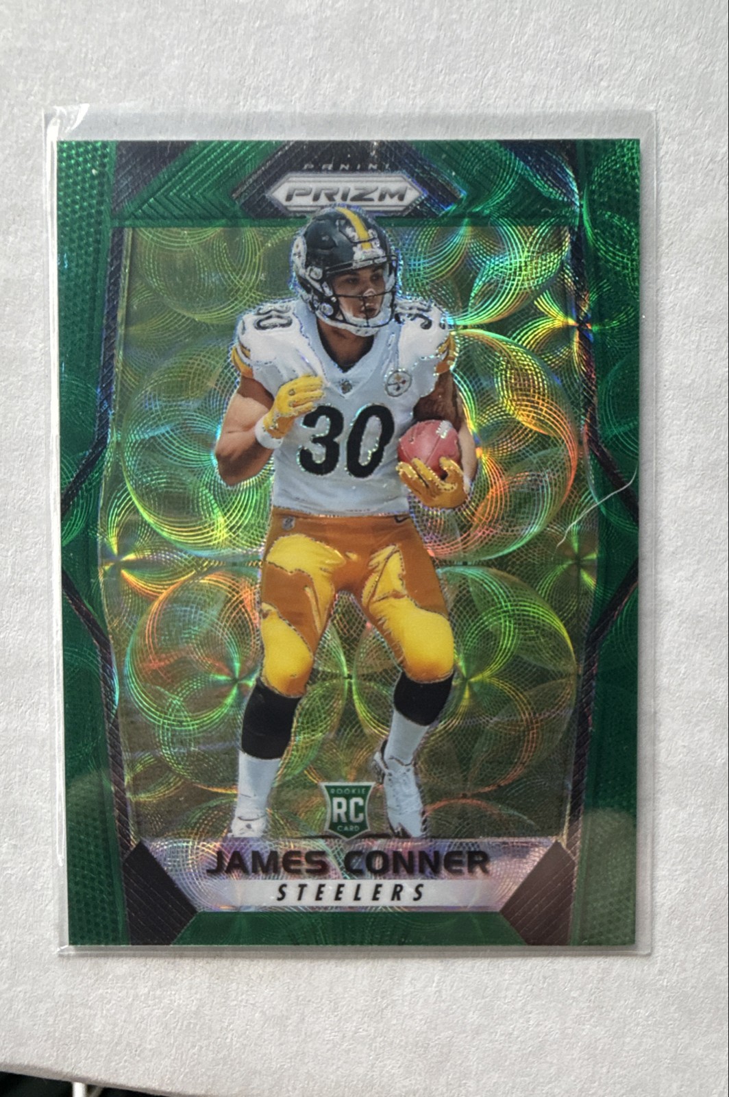 2017 Panini Prizm - Rookies James Conner #225 Green Scope Prizm /99 (RC)