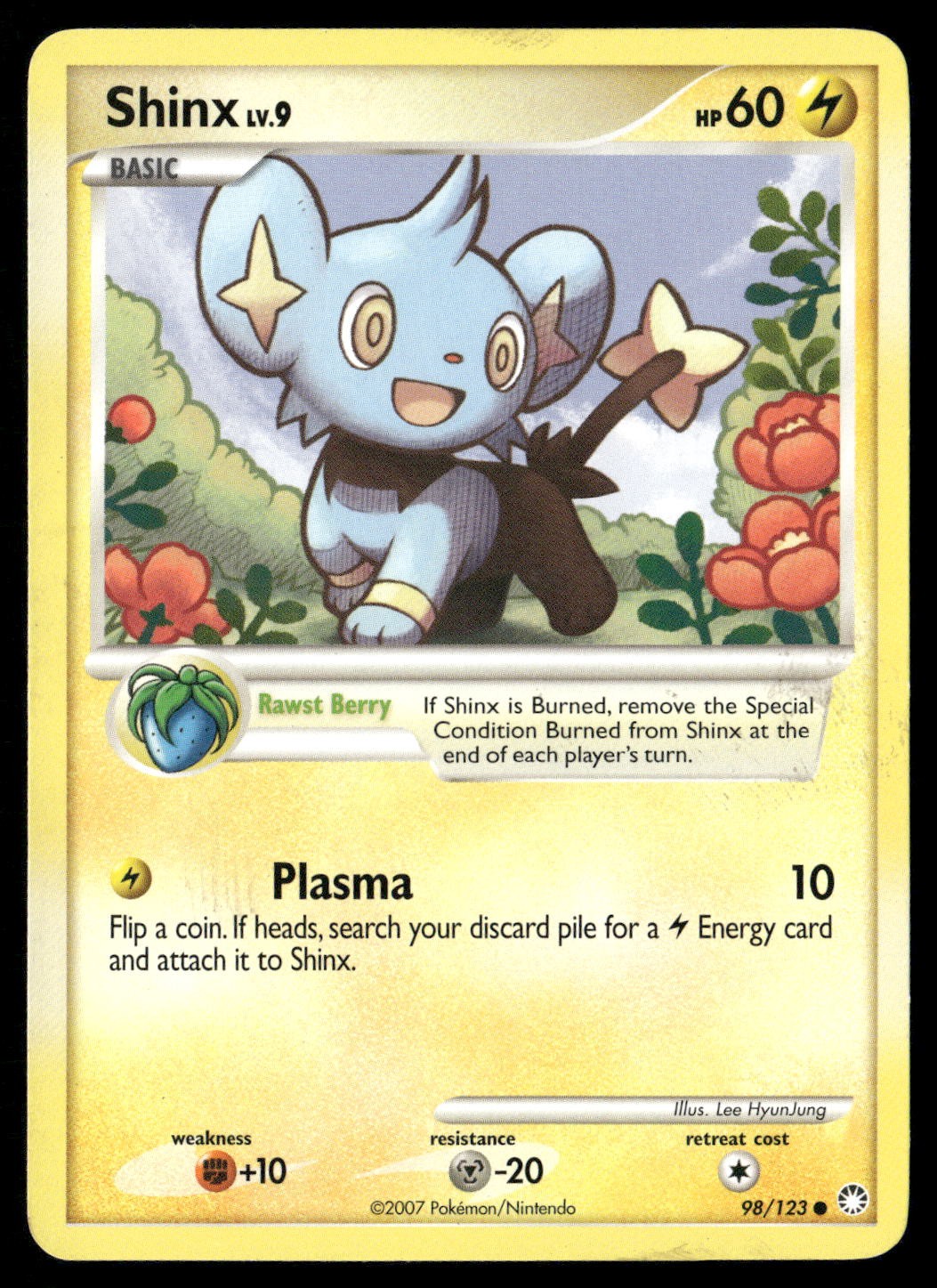 Shinx 98/123 Common Mysterious Treasures Pokemon LP