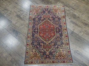 Authentic Vintage Turkish Rug,Geometric Turkish Anatolian Rug 2x3.4 Ft