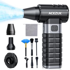 Compressed Air Duster 4-Gear Adjustable 300000RPM Electric Air Duster Recharg...