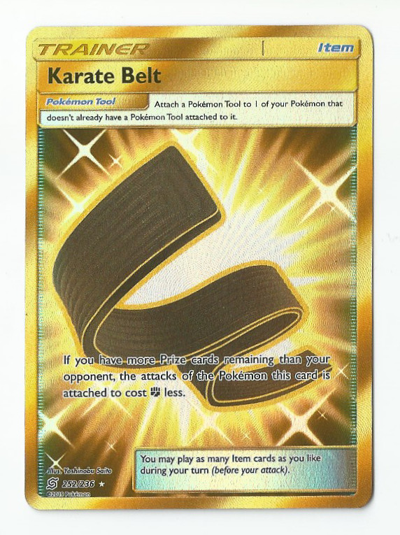 Karate Belt - 252/236 - Secret Rare - Unified Minds - Pokemon Card
