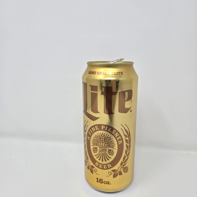 ★USAプールバーライト　millerLITE★ 2025 Limited Ed Gold 50th Miller Lite Beer empty 16 oz tall boy