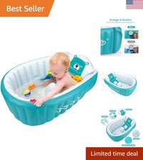 Portable Inflatable Baby Bath Tub for Toddlers 0-5 - Safe  Comfortable