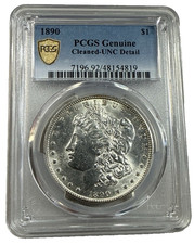 1890 PCGS Genunie Cleaned-UNC Detail
