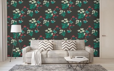 3D Green Branch G8086 Wallpaper Wall Murals Removable Self-adhesive Honey