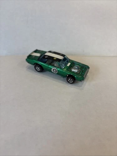 1969 Hot Wheels Redline TNT-Bird Green Racing Stripe Hong Kong Base Original
