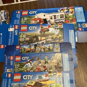 24 empty boxes ONLY LEGO City 4439 60102 60173 60182 60148 60150 60116 Plane Lot