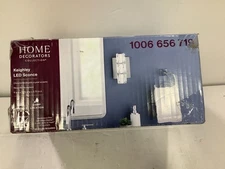 Home Decorators Collection Keighley LED Chrome and Crystal Wall Sconce New