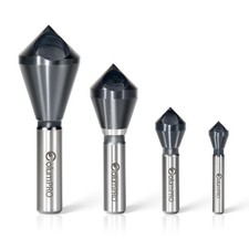 ColumPRO 4PCS Cobalt Single-End Countersink Chamfer Tool Set Heavy-Duty M35 90-D