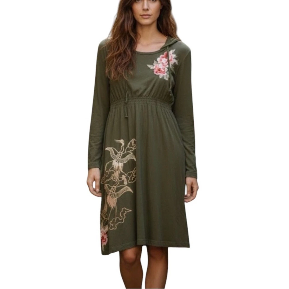 hunter green midi dress Green Button Down Collared Hunter Midi Dress main image 0