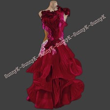 Handmade Dance Dress/Standard Ballroom Competition smooth Waltz Tango Costume