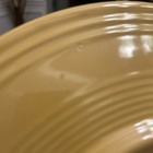 VTG 1940's Yellow Fiesta Ware Round Chop Plate Cake Serving Platter-12"  — photo 6