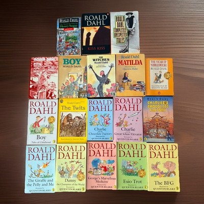 Huge Roald Dahl Book Bundle - 18 Paperbacks & Hardcovers - Matilda, BFG,