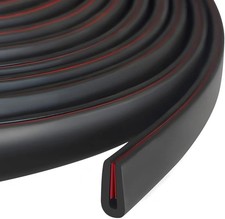 Edge Trim, 1/16" Rubber Edge Trim, Flexible Self Adhesive U Channel Edge Guards,