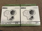 6X Dell Series 21 Factory Sealed INK CARTRIDGE LOT 2 COLOR Y499D + 4 BLACK Y498D — photo 5