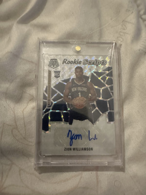 2019-20 Panini Mosaic - Rookie Scripts #RS-ZWL Zion Williamson (AU, RC)