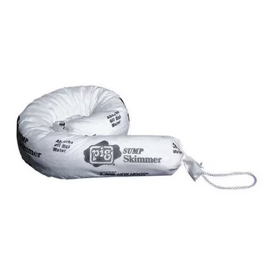 Pig Skm400 Sorbent Sock, 9 Gal, 3 In X 30 In, Oil, White, 15 Pk