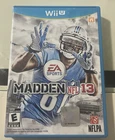 Madden NFL 13 (Nintendo Wii U, 2012) CIB  **see description**