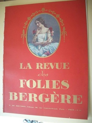 1923 Großformat FOLIES BERGERE Theater @Paris Album Show Foto Nina Payne ..2