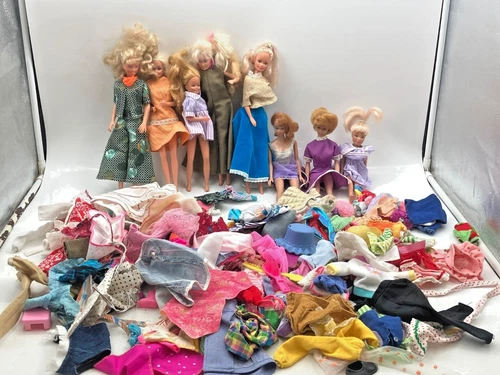 Vintage Mattel & Lucky Brand Dolls Collection w/ Accessories from 60s to 90s