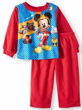 Toddler Little Boys Licensed 2-Piece Character Pajama Set Size 12 Months MICKEY