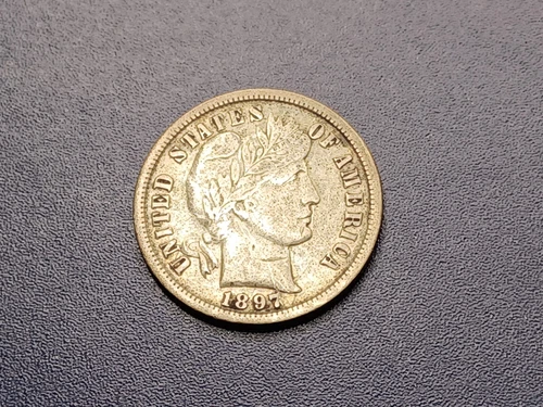 VF details 1897-S Barber Dime