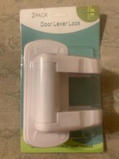 White Door Lever Lock: 2 Pack New 