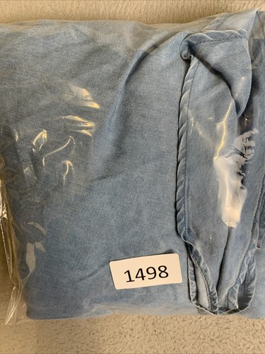 Caffe Marrahesh Shirt Women’s Size 8 Denim Button Down 100% Lyocell Lightwash - Picture 20 of 20