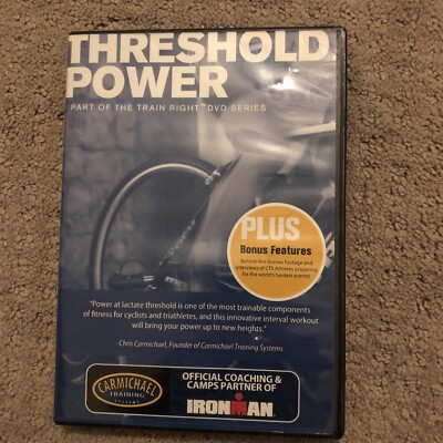 Carmichael Training System: Threshold Power (DVD, 2010) Ships within 12 hours!!!
