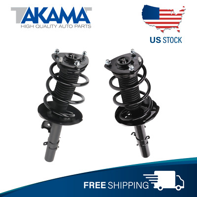 2 pcs TAKAMA Complete Front Strut Coil Spring Set Kit For 13-17 HONDA ACCORD