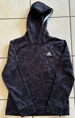 Kids Adidas Black And Grey Jumper Size 14-16