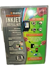 Stratitec Premium Inkjet Refill Kit for HP Lexmark Canon Printers – 26 Refills