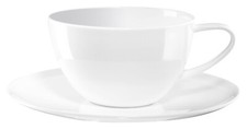 ASA Selection a table Kaffeetasse mit Untertasse Tasse Fine Bone China weiß