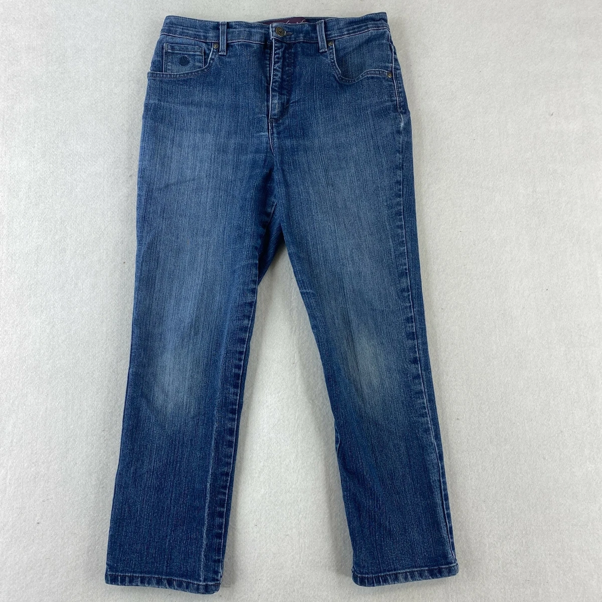 Gloria Vanderbilt Amanda Denim Jeans Women's 10P Petite Short Blue Straight  Leg