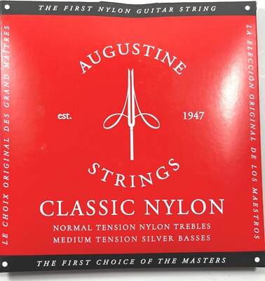 Augustine Guitar Strings Classsical Classic Red Medium Tension 524A