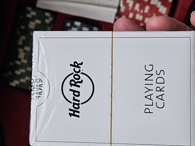 Hard Rock Cafe Limited Edition Poker Set in Guitar Case New