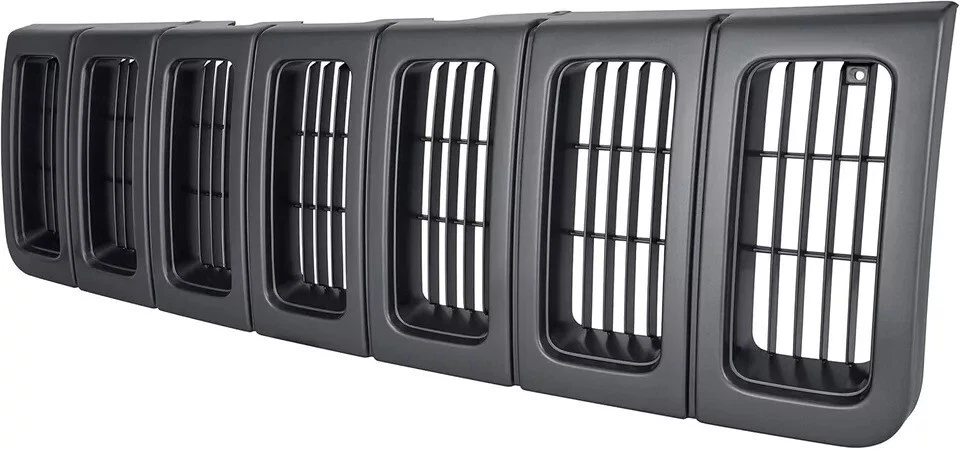New Grille Assembly Black Made Of Plastic For 1996 1997 1998 Jeep Grand Cherokee Foto 2 de 4