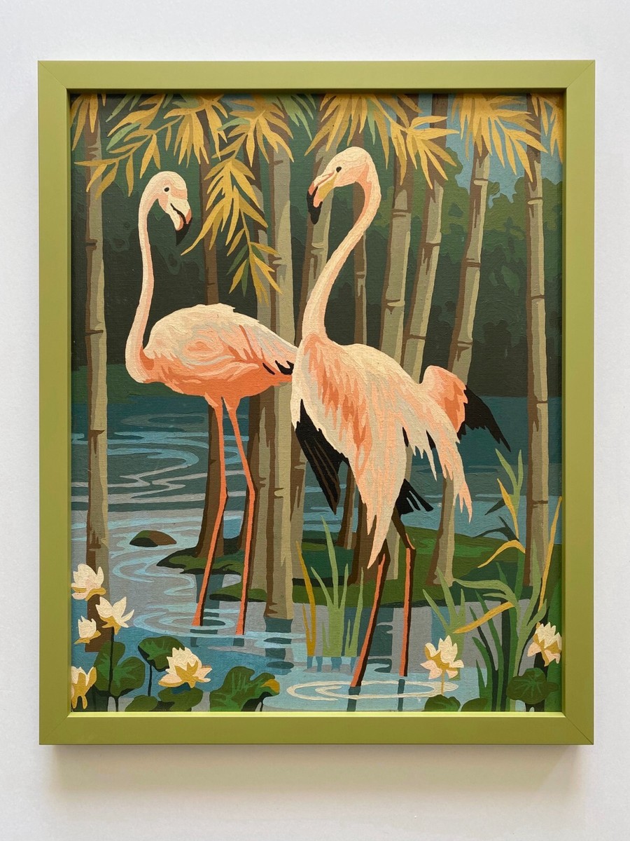 RARE VINTAGE 1950'S ART DECO PAINT BY NUMBER 